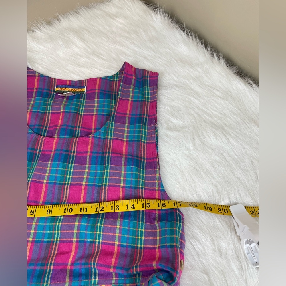 Bryn Connelly Colorful Cotton Plaid Dress - Picture 7 of 11